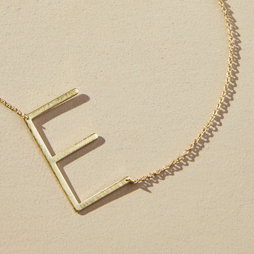 ANTHROPOLOGIE Monogram Necklace
